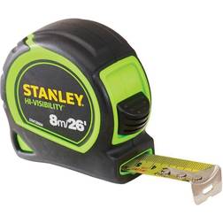 Stanley Hi-Vis Hi-Viz 8m 26ft Tylon Tape Measure STA130604HG Measurement Tape