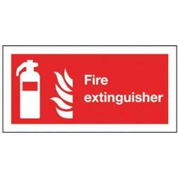 Sign Fire Extinguisher Symbol 100x200mm Self-Adhesive F16DS