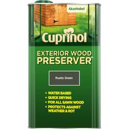 Cuprinol Exterior Wood Preserver BP 5L Wood Paint Brown, Green