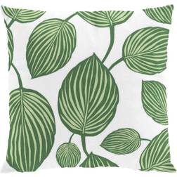 Arvidssons Textil Lyckans blad Cushion Cover White, Green (45x45cm)