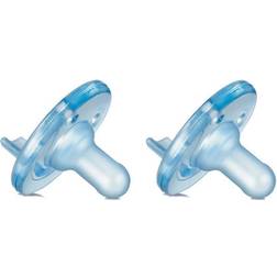 Philips Avent SCF192/06 Classic Dummy for Babies, Orthodontic, Silicone, Blue, 3 Months, 2 Units