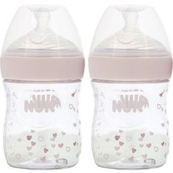 Nuk Simply Natural, Bottles, 0 Months, Slow, 2 Pack,150ml Each