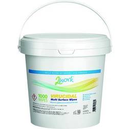 2Work Virucidal Surface Disinfectant Wipes Pack 1000