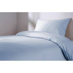 Essentials Spectrum Fitted Sheet Small Double Bed Linen Blue