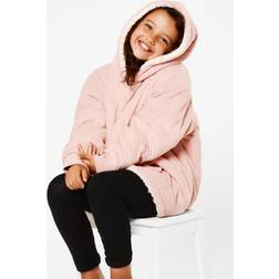 Sienna Blush Pink Hooded Blanket Kids