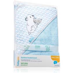 BabyOno Towel Bamboo towel with hood from bamboo Blue 100x100 cm