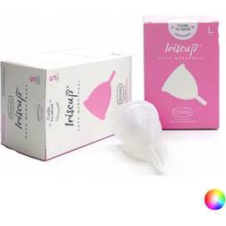 Transparent Menstrual Cup Iriscup Platinum Silicone Size