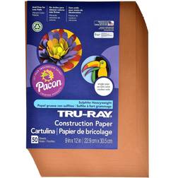 Pacon Corporation PAC103025 Tru-Ray Construction Paper 9 X 12 Brown