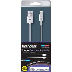 Infapower Apple To USB 2.0 Cable 2M - White