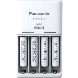 Panasonic Basic BQ-CC51 4x eneloop AAA Mains-powered USB charger NiMH AAA AA