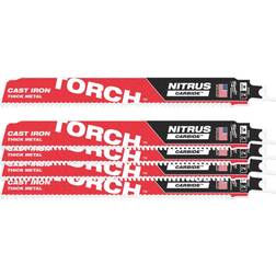 Milwaukee 9" 7TPI The TORCH for CAST IRON with NITRUS CARBIDE 5PK
