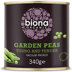 Biona Organic Young & Tender Garden Peas 340g
