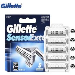 Gillette Sensor Excel Comfort Razor Blade Men Shaving Long Lasting 5PC