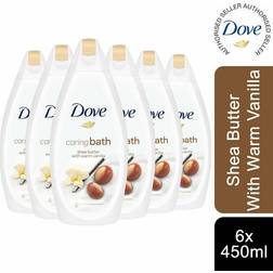 Dove Caring Bath Shea Butter & Warm Vanilla 3 X 450Ml