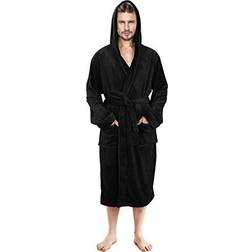 NY Threads Men Fleece Hooded Bathrobes