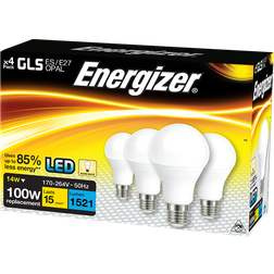 Energizer 13.2w LED GLS ES/E27 3000k 4 Pack S14424