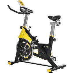 Homcom Exercise Bike 6kg Flywheel, Yellow
