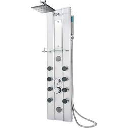 tectake Shower panel with Silver