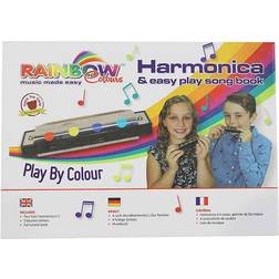 Rainbow Colours Harmonica Gift Set