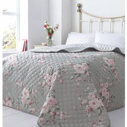 Catherine Lansfield Canterbury Bedspread Bedspread Pink, Silver, Grey