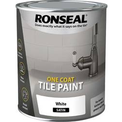 Ronseal Water Based One Coat Tile White 0.75L