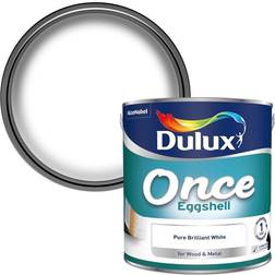 Dulux Valentine Retail Once Eggshell Pure White 2.5L