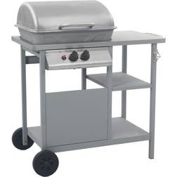 vidaXL Gas BBQ Grill with 3-layer Side