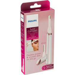 Philips SatinCompact Women's Precision Trimmer, Instant Hair Removal for Face & Eyebrows, Fine Body Hair, HP6389/00