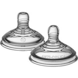 Tommee Tippee Advanced Anti-Colic Bottle Teats Mimicking Maternal Breast Variable Flow Pack of 2
