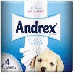 Andrex Classic White Toilet Tissue 4 Rolls