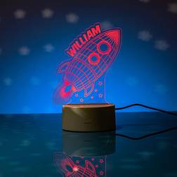 Personalised Memento Company Rocket LED Colour Changing Night Light Night Light