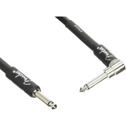 Fender Professional Series Instrument Cable 18.6 Foot Straight/Angled Black