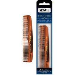 Wahl Beard, Moustache, & Hair Pocket Comb for Men's Grooming Handcrafted & Hand Cut with Cellulose Acetate Smooth, Rounded Tapered Teeth Model 3324