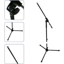 2x ADJUSTABLE MIC/MICROPHONE CLIP HOLDER STAND REMOVABLE Boom Arm