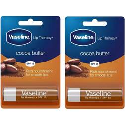 Vaseline Cocoa Butter Lip Therapy Balm Sticks 2 X