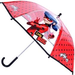Vadobag Textiel Trade Kid's Miraculous Ladybug Transparent Stick Umbrella