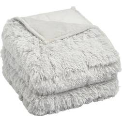Sienna Fluffy Fleece Weight blanket 6kg Grey, Pink (180x125cm)