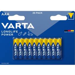 Varta LongLife Power batteri AAA/LR03 1.5 v 20 stk