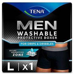TENA for Black Cotton Washable Incontinence Boxer, Medium