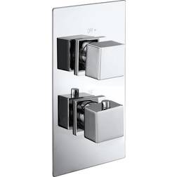 Cube Chrome Concealed Shower Control & Square Handset