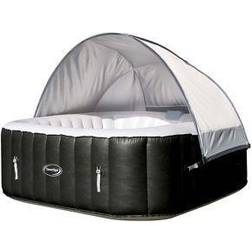 CleverSpa Inflatable Hot Tub 6 Person Square & Round Canopy Shelter