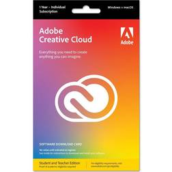 Adobe Creative Cloud Student & Teacher Edition, 1 Year