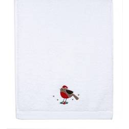 Festive Robin Guest Towel