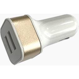 Igear Car Charger Dual usb 2.4A White/Gold or White/Silver