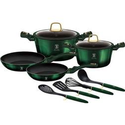 Berlingerhaus Emerald Cookware Set with lid 10 Parts