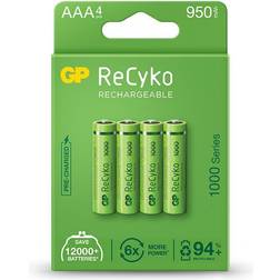 GP Batteries RHC103E003 ReCyko 950mAh AAA card of 4