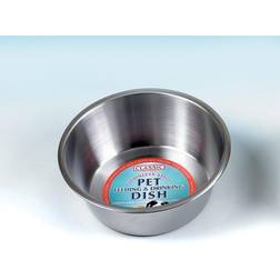 Classic 1900ml Pet Feeding Bowl Stainless Steel Dish For Dogs Cats