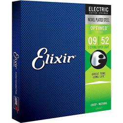 Elixir 19007 Strings 7-string Electric Guitar Strings with OPTIWEB Coating, Super Light .009-.052)