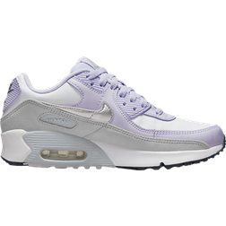 Nike Air Max 90 LTR GS - White/Violet Frost/Pure Platinum/Metallic Silver