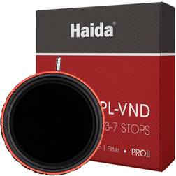 Haida 82mm PROII 0.9-2.1 3-7 Stops Multi-Coated CPL-VND 2-In-1 Filter